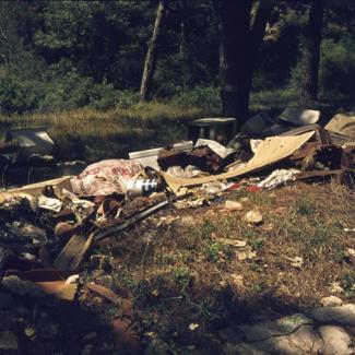 Hrpe smeća uz put od Nina prema Boriku