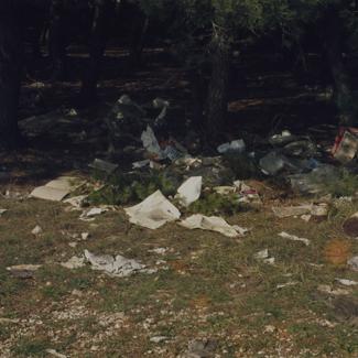 Smeće u šumici uz put od Nina prema Boriku