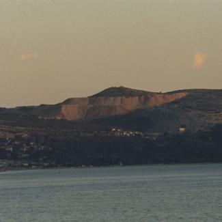 Nasip - ostatak kopa iznad Rovanjske izmjena pejzaža