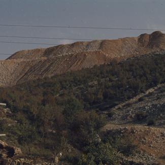 Površinski kop - izmjena pejzaža iznad naselja
