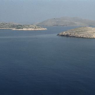 Kornatski otoci pogled sa Svjetionika Tajer prema jugoistoku