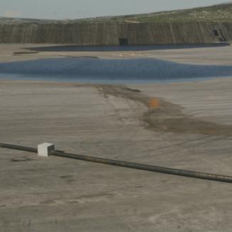 Zapadna taložnica pogled prema sjeverozapadu