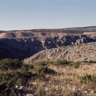 Izmjena pejzaža na terenima južno od Zrmanje