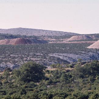 Izmjena pejzaža u kraškom području jugozapadno od Obrovca