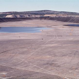 Pogled sa sjevernog ruba zapadnog bazena i izmjena pejzaža južno
