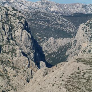 Mala Paklenica pogled s mora