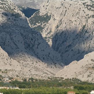 Velika Paklenica pogled s mora