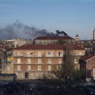 Dimnjak na zgradi Suda u Zadru