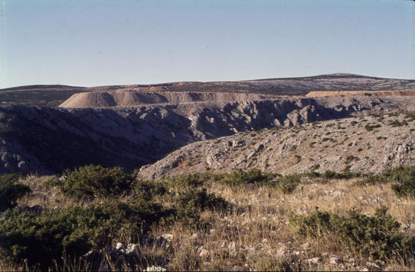 Izmjena pejzaža na terenima južno od Zrmanje