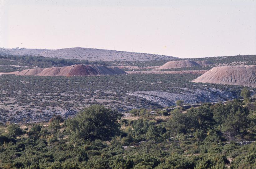 Izmjena pejzaža u kraškom području jugozapadno od Obrovca