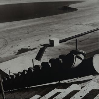 Ispusne cijevi u malom bazenu / Detalj kolektora za sakupljanje luž.filt.