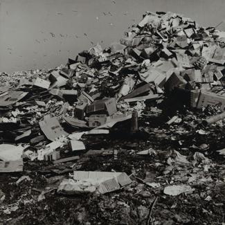 Hrpe smeća visoke 3-4 m nadlijeću galebovi - deponij