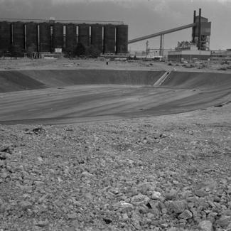 Dnevna taložnica gledana prema tvornici