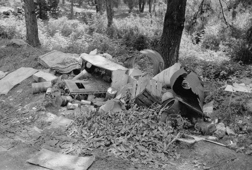 Smeće u hrpama - raskrižje Nin-Borik-Bokanjac; prema Bokanjcu