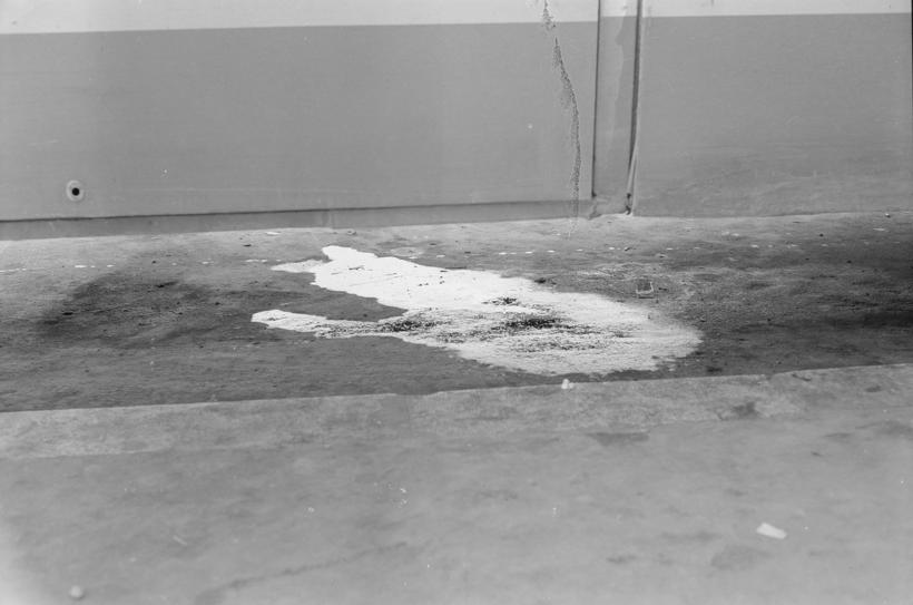 Detalj ulja na asfaltu